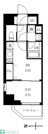 グランジット蔵前の物件間取画像